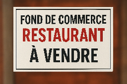 VAISON CENTRE - FONDS DE COMMERCE RESTAURANT - image n°1